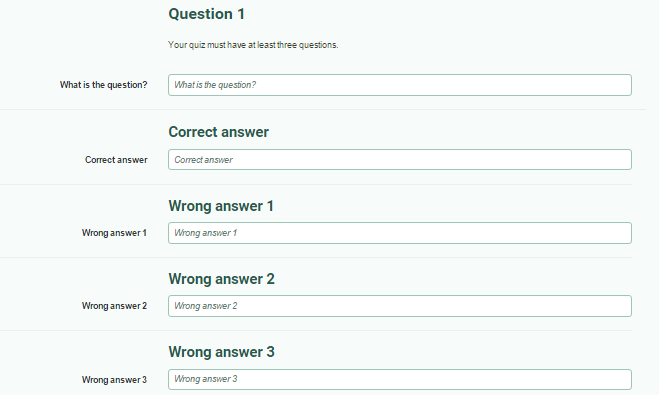 Online Quiz Creator