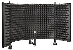 Stage Right by Monoprice Large 23.5" Microphone Isolation Shield with Metal Frame and Acoustic Absorption Foam - Monoprice.com