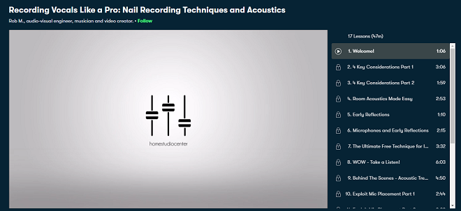 Recording Vocals Like a Pro: Nail Recording Techniques and Acoustics (Skillshare)