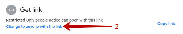 Allowing Access to Anyone with the Link