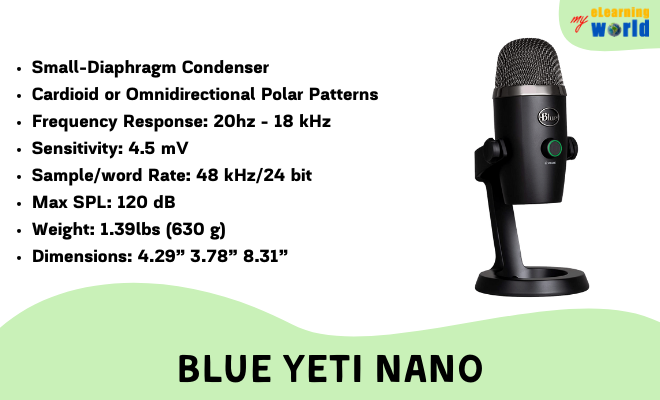 Blue Yeti Nano Specifications