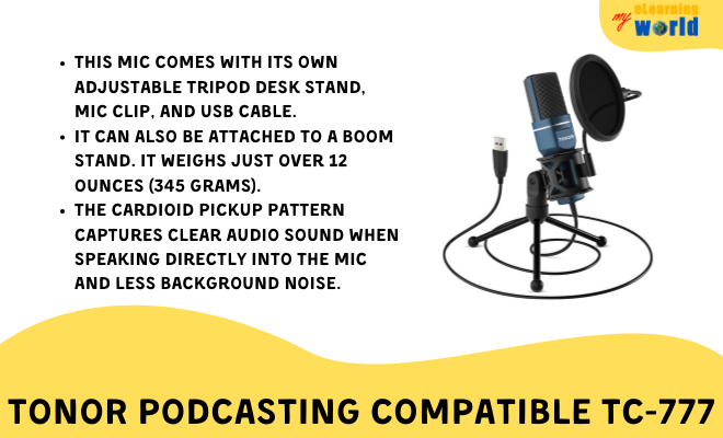 TONOR Podcasting Compatible TC-777