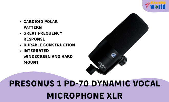 PreSonus 1 PD-70 Dynamic Vocal Microphone XLR
