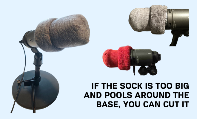 Sock as a Pop Filter