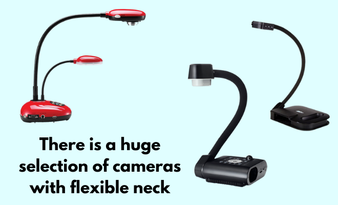 Cameras with Flexible Neck