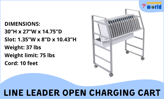 Line Leader Charging Cart Dimensions