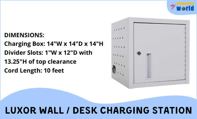 Luxor 8-Tablet Desk/Wall Charging Station