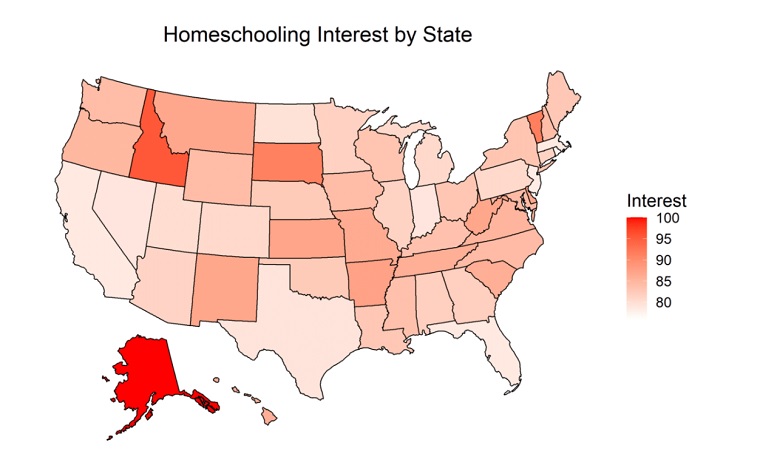 homeschool interest map