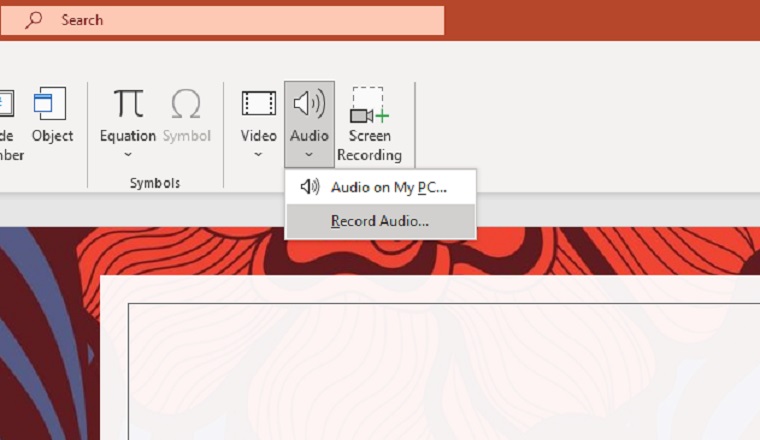 add audio powerpoint single slide