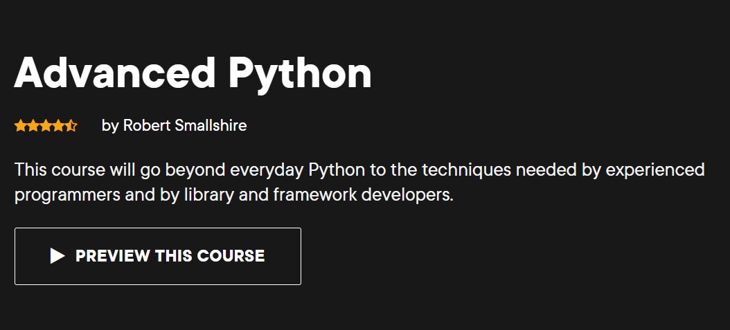 Python Course: Advanced Python Tutorials | Pluralsight