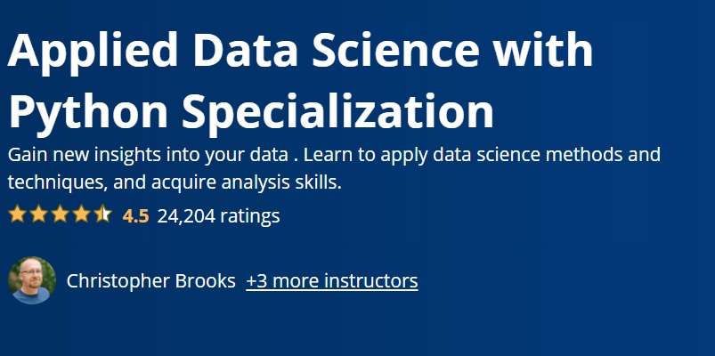 Applied Data Science with Python | Coursera