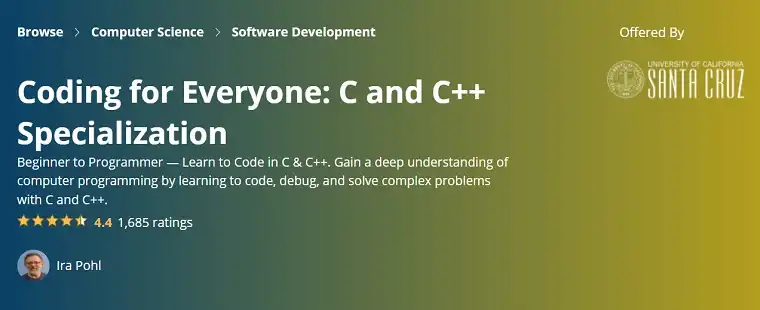 Coding for Everyone: C and C++ | Coursera