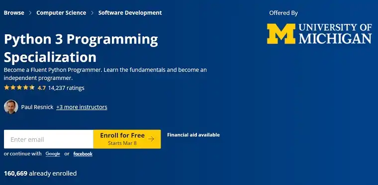 Python 3 Programming | Coursera