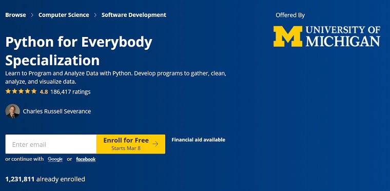 Python for Everybody | Coursera