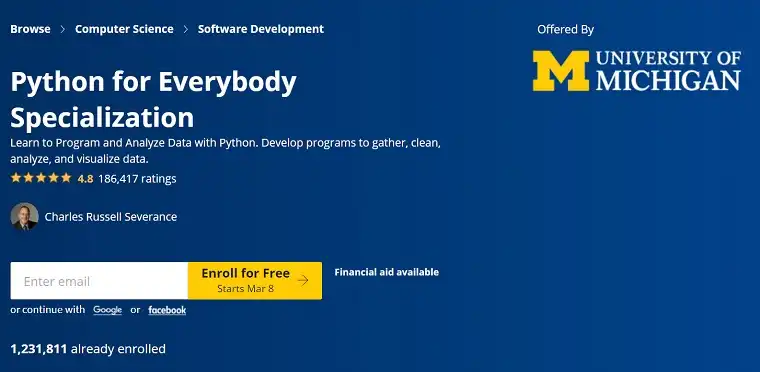 Python for Everybody | Coursera