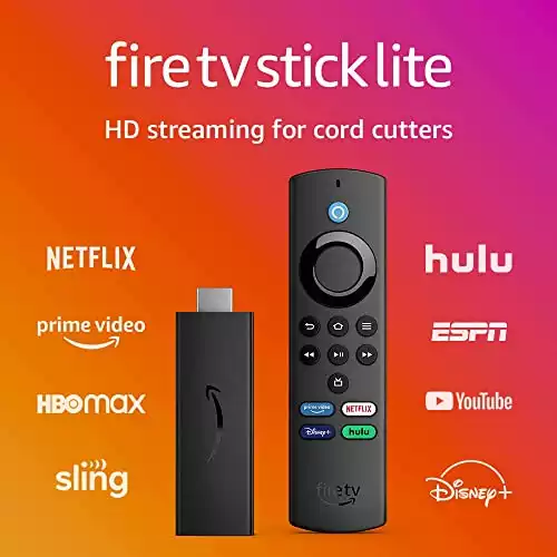 Fire TV Stick Lite with latest Alexa Voice Remote Lite (60% Off)