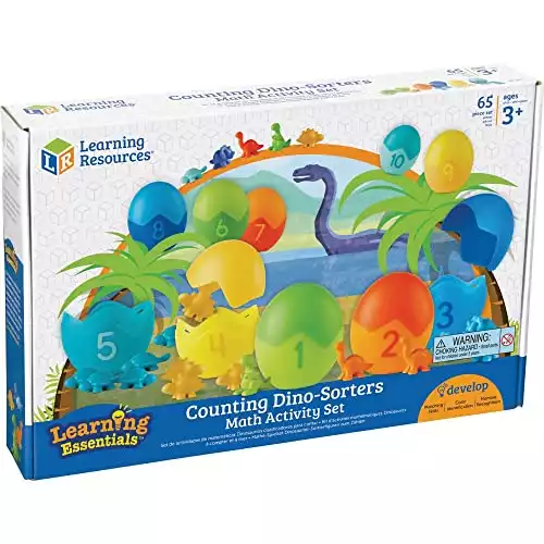 Learning Resources Counting Dino-Sorters Math Activity Set