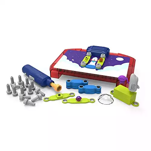 Educational Insights Design & Drill Space Circuits, Begining Circuit Building Science Kit, STEM Toy, 52 Pieces, Ages 5+