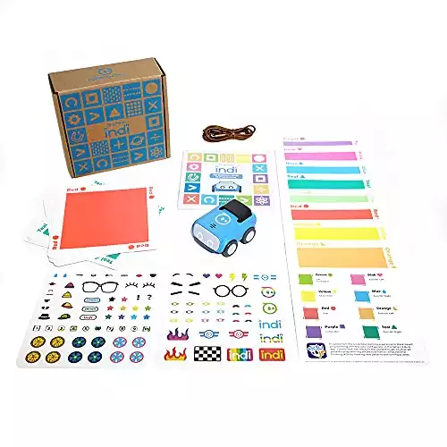 Sphero Indi at-Home Learning Kit: Screenless STEAM Learning Robot for Kids 4+ - Design & Build Custom Mazes - Problem Solve Like an Engineer- Sharpen Computational Thinking & Learn Coding Conc...