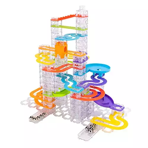 Fat Brain Toys Trestle Tracks Deluxe Set - Trestle Tracks Deluxe Set - New Building & Construction for Ages 8 to 10