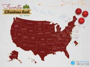 favorite christmas book by state