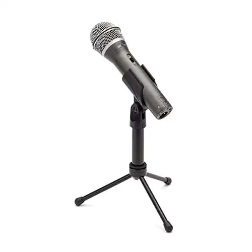 Samson Technologies Q2U USB/XLR Dynamic Microphone Recording and Podcasting Pack (Includes Mic Clip, Desktop Stand, Windscreen and Cables)