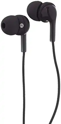 Amazon Basics In Ear Wired Headphones, Earbuds with Microphone - 27% Off!