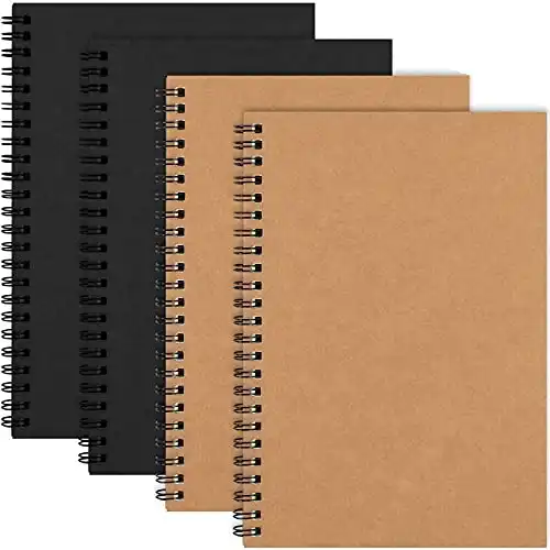 EOOUT 4 Pack Spiral Lined Notebook - 36% Off!