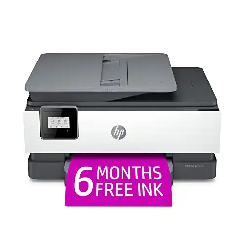HP OfficeJet 8015e Wireless Color All-in-One Printer with 6 Months Free Ink - 38% Off!