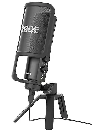 Rode NT-USB Versatile Studio-Quality USB Cardioid Condenser Microphone,Black