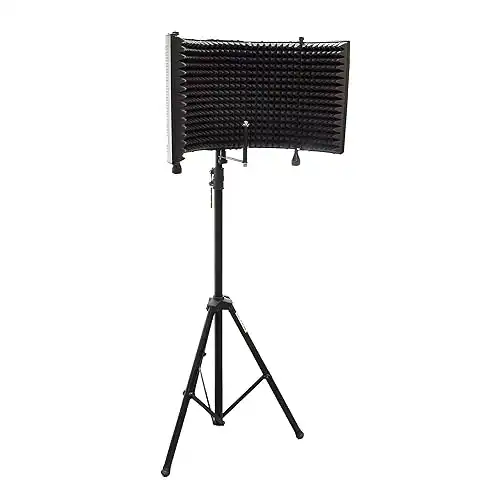 Pyle Mic Absorber Shield with Heavy Duty Stand