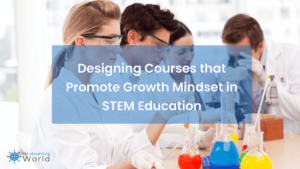 High-resolution illustration for designing courses that promote growth mindset in STEM education