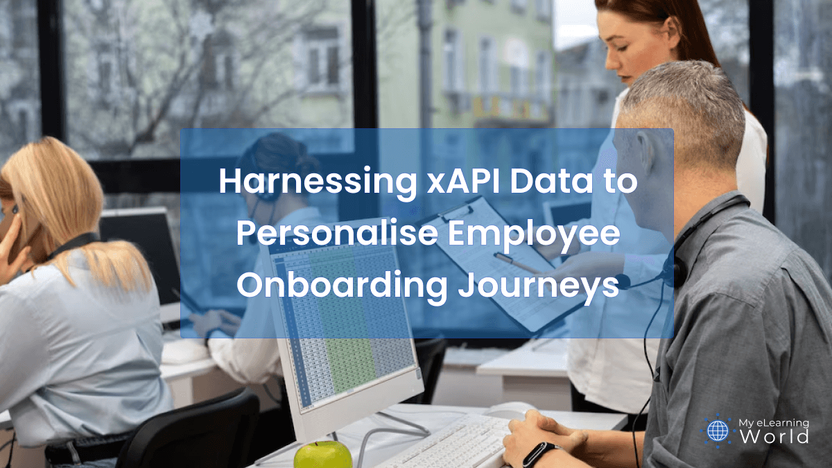 High‑resolution illustration for Harnessing xAPI Data to Personalise Employee Onboarding Journeys