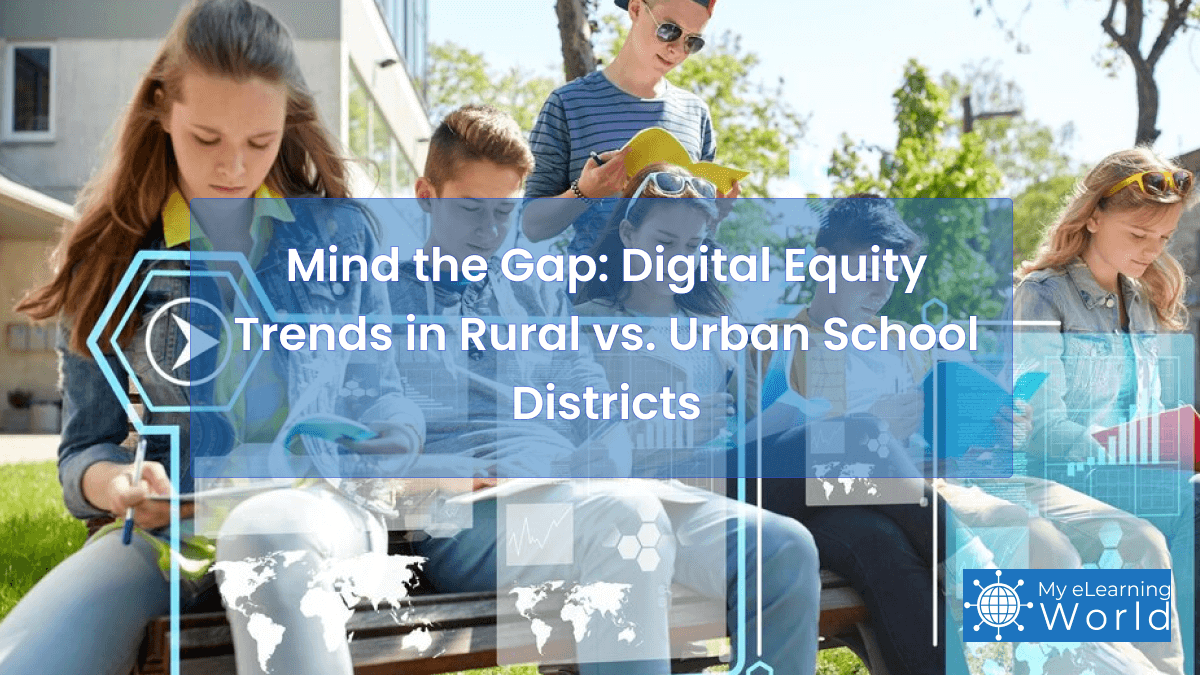 High-resolution illustration for Mind the Gap: Digital Equity Trends in Rural vs. Urban School Districts