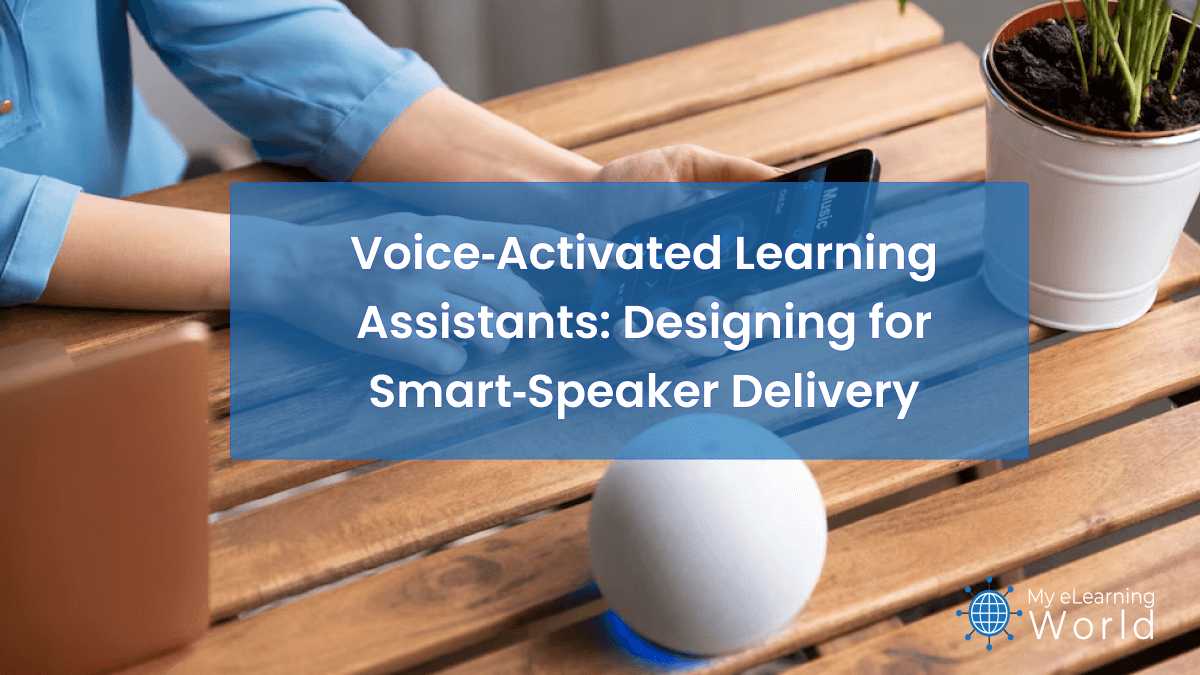 High‑resolution illustration for Voice‑Activated Learning Assistants: Designing for Smart‑Speaker Delivery