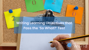 High‑resolution illustration for Writing Learning Objectives that Pass the ‘So What?’ Test