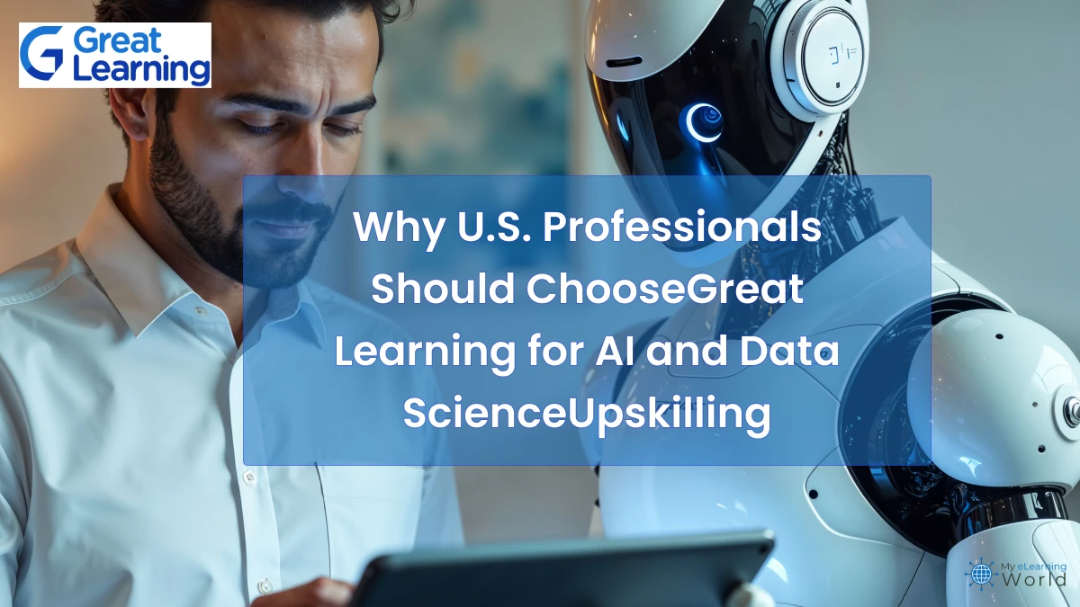 American professionals learning AI and data science online through Great Learning platform